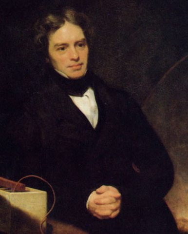 Faraday discovers electro-magnetic current.