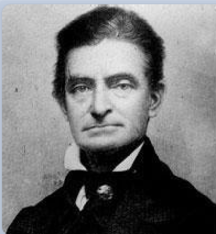 Abolitionist John Brown led an uprising against slavery. He was caught and killed.