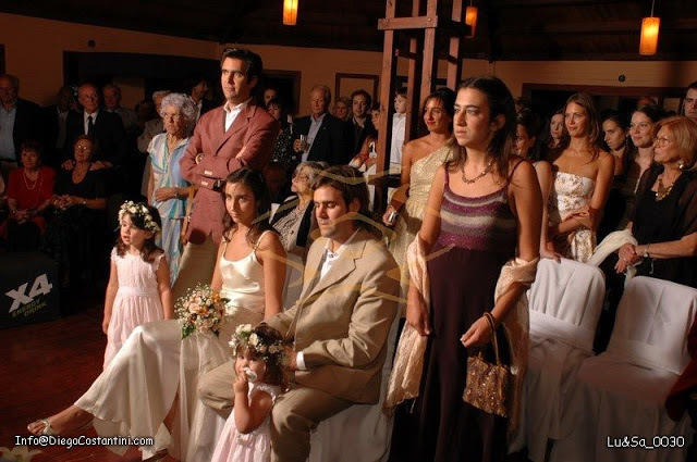 en el casamiento de santi y lu