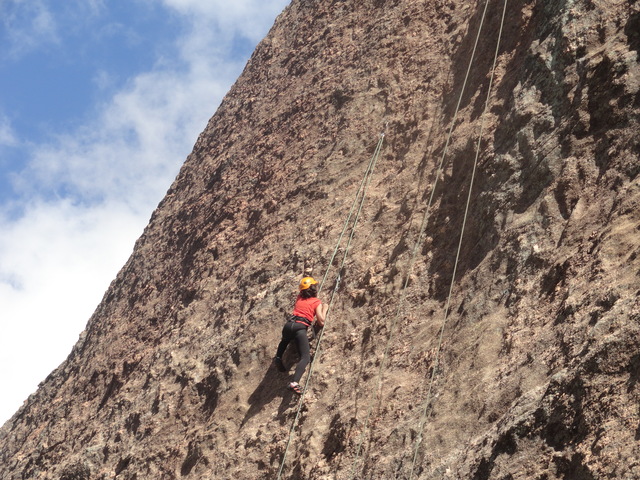 Climbingin the mountains