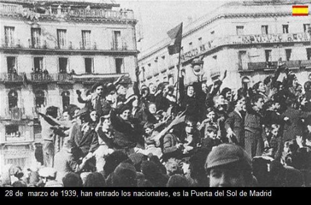 Nacionales toman Madrid