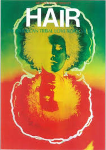Hair is the first rock musical on Broadway