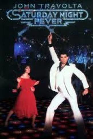 The film Saturday Night Fever helps push the popularity of disco to its height