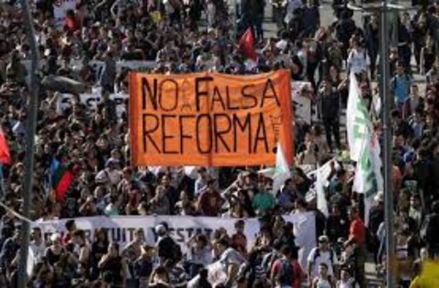 No al Proyecto de reforma Educacional Chilena
