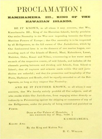 The Neutrality Proclamation