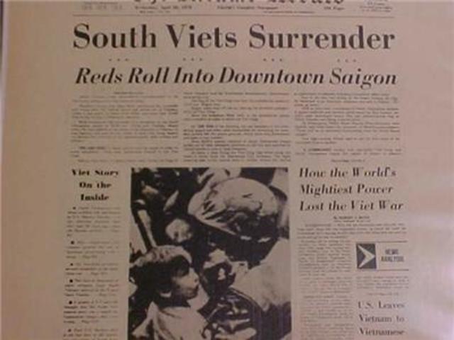 South Vietnam Surrenders
