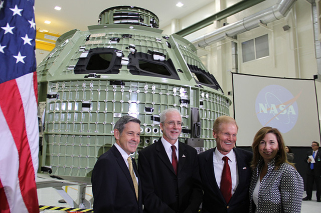 NASA and Lockheed Martin unveil the first space-bound Orion spacecraft in Cape Canaveral