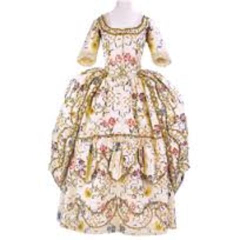 Vestido “à l’Polonaise”‬ 1776-1780
