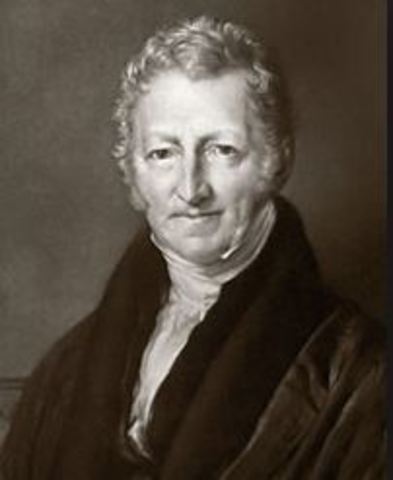 Thomas Malthus published his Essay on Population.
