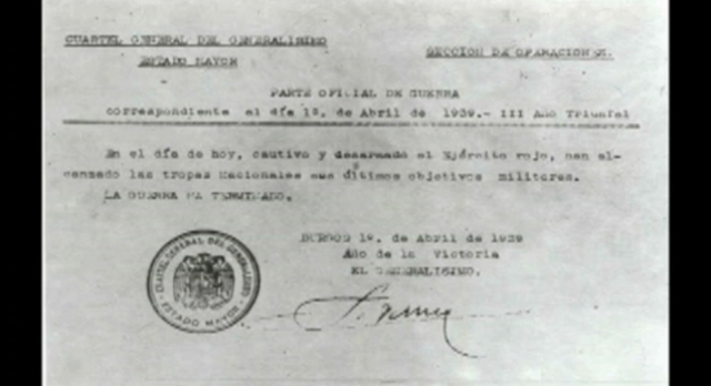 La Guerra Civil llega a su fín.