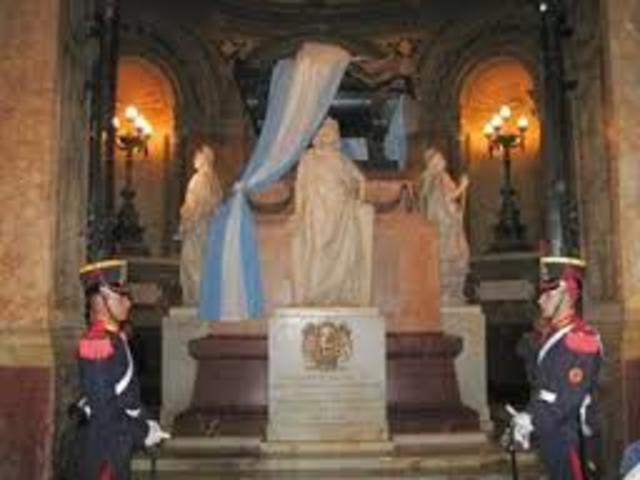 Traslado de los restos a la Catedral de Buenos Aires.