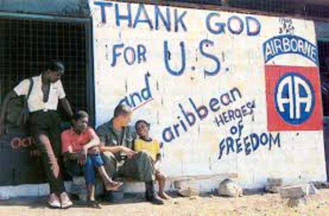 U.S. Overthrows regime in Grenada