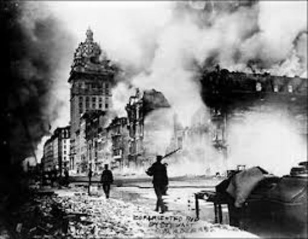 san fransico fire and earth quake