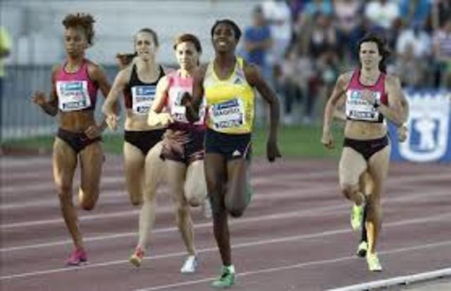 Primera reunión atlética femenina en Vasar Collage, Poughkeepsie, Nueva Cork.