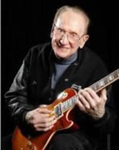 Les Paul uses overdubbing to create his own recordings with up to eight different guitar tracks.