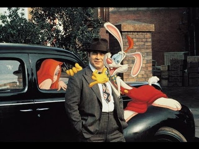 The real world meets the world of cartoons.