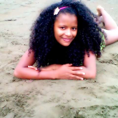 en la playa