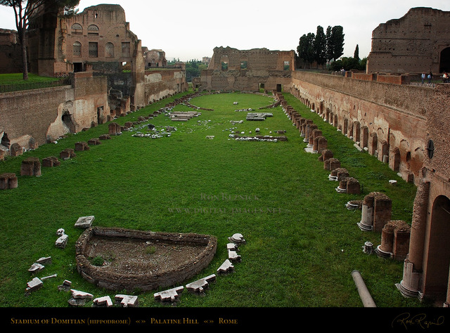 Etruscan tribes move into Italy with it's first settlement on the Palatine Hill: Stadium of Domitian Palatine