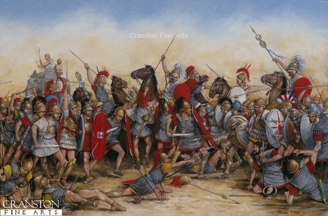 Rome wins the 3rd Samnite War. Defeating the Samnites, Etruscans, Umbrains, and Gauls.