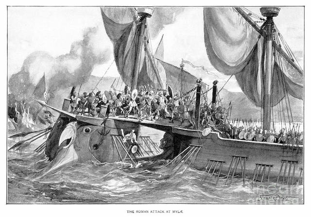 The Battle fo the Aegates Islands: Rome defeats Carthage in the naval battle ending the 1st Punic War. This starts the expansion of Rome through-out the Mediterranean region.