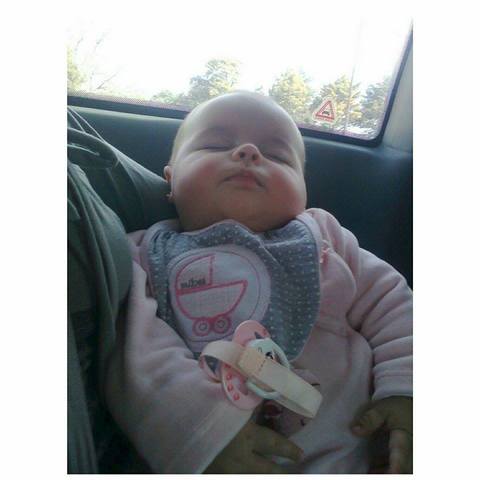 she was a beautiful and slapped baby