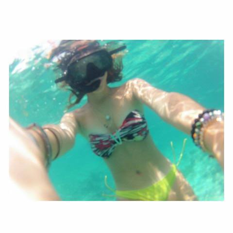 i saw corals in the sea