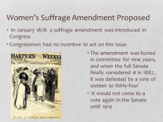 Womans suffrage proposal