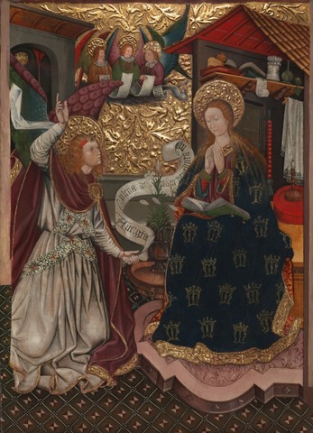 The Annunciation and The Nativity, Jaume Ferrer the Younger (1457, Spain)