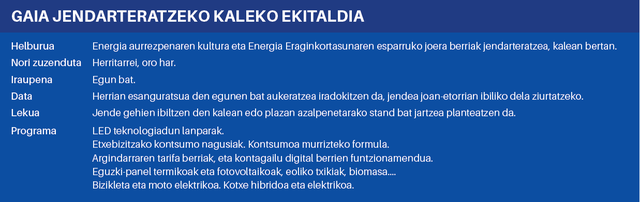 GAIA JENDARTERATZEKO KALEKO EKITALDIA
