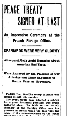 Treaty of Paris 1898