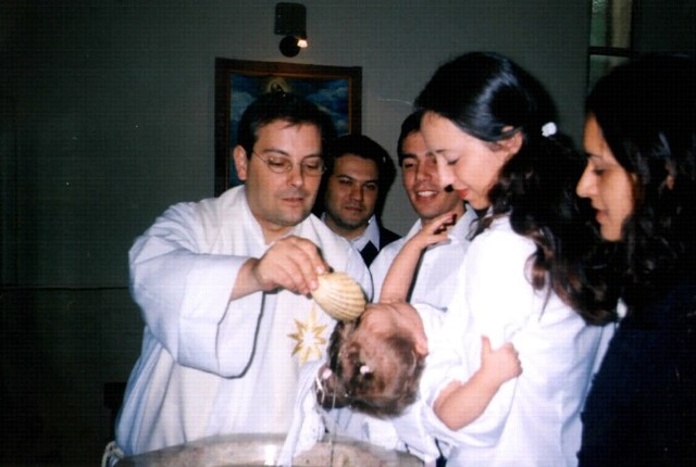 My parents baptized me in the church