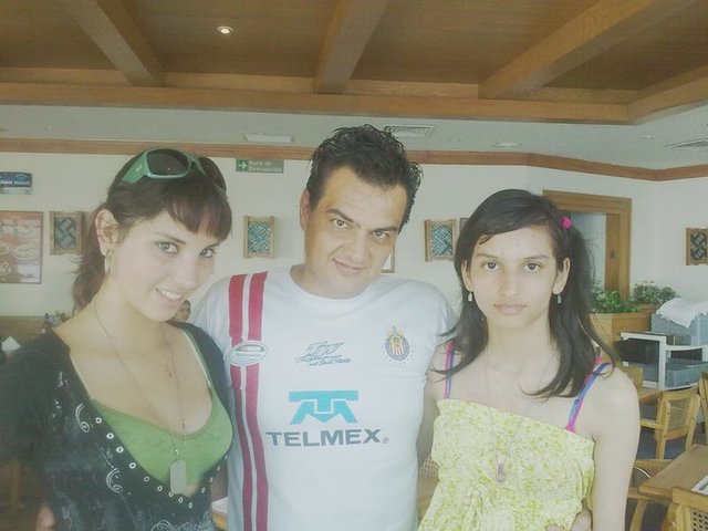 con mis dos princesas