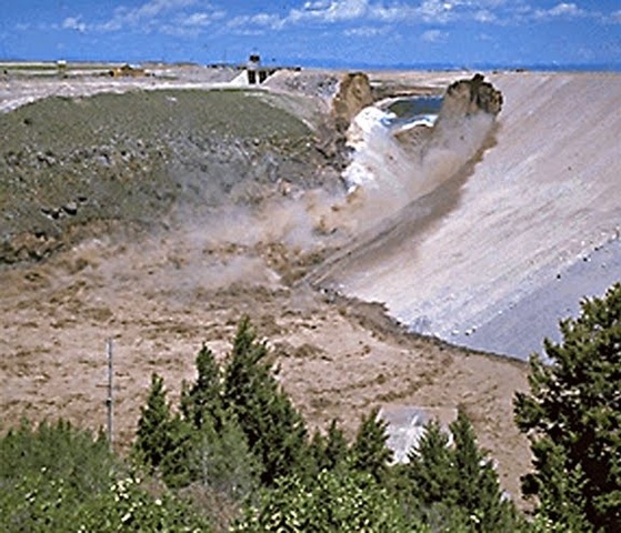 Teton Dam Collapses