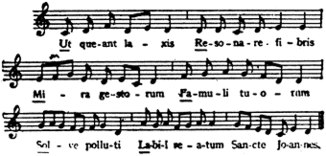 Invención de la escala musical