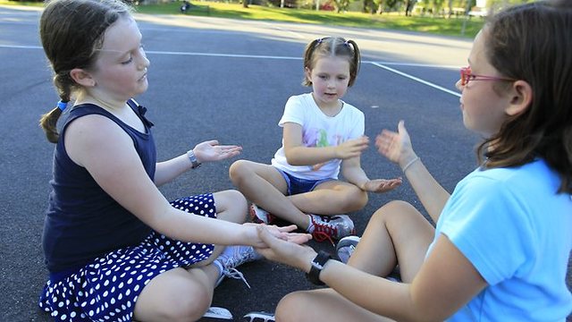 Clap, bang, sing in rhythm