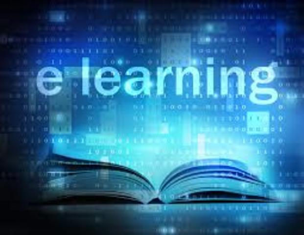Introduce el termino e-learning