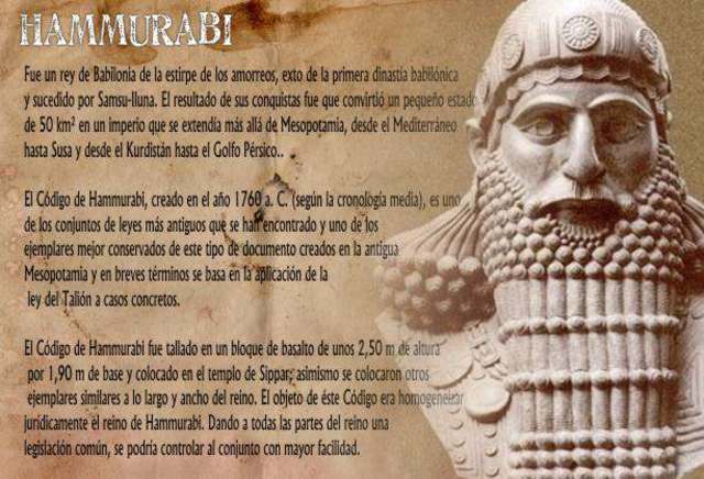 SE  CREA EL  CODIGO DE HAMMURABI