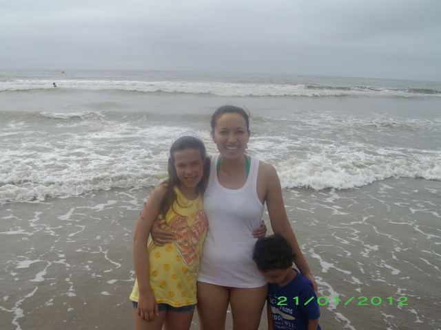 I swam for the first time in the sea of ​​Villa Gesell 3 years ago