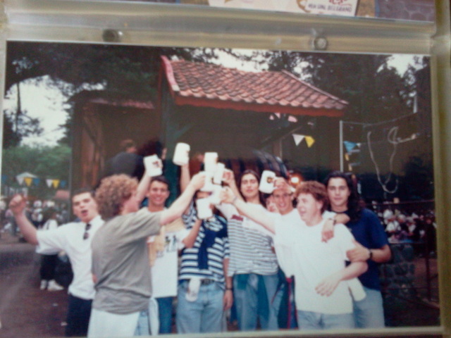 Fiesta de la cerveza con amigos