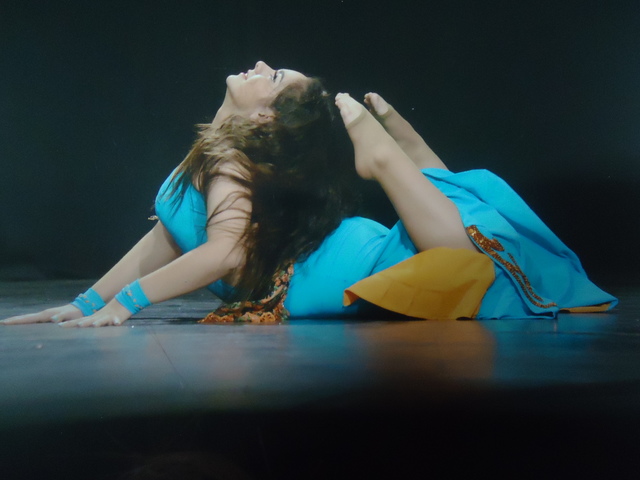 When i competed in Rosario with my friends dance