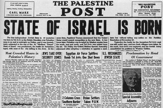 State of Israel is Born