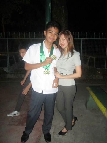 Recognition Day, with JAU who ranked 1st in grade 8.