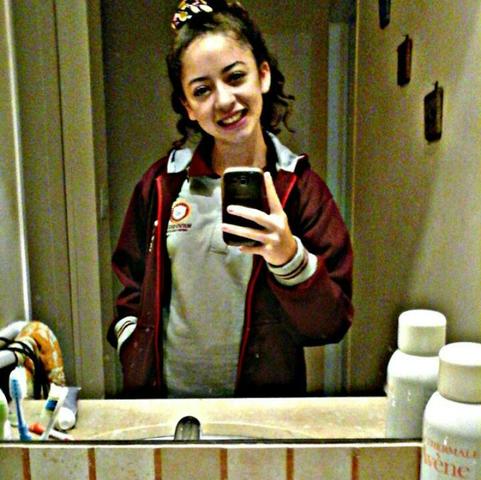 This was my first day of classes in the new school