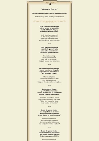 El corrido de Gregorio Cortez