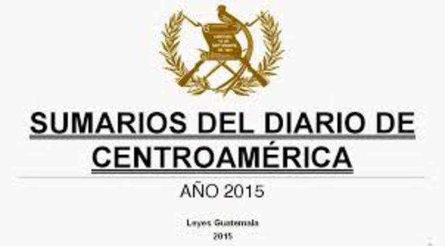 Resoluciones publicadas en el Diario de Centro america
