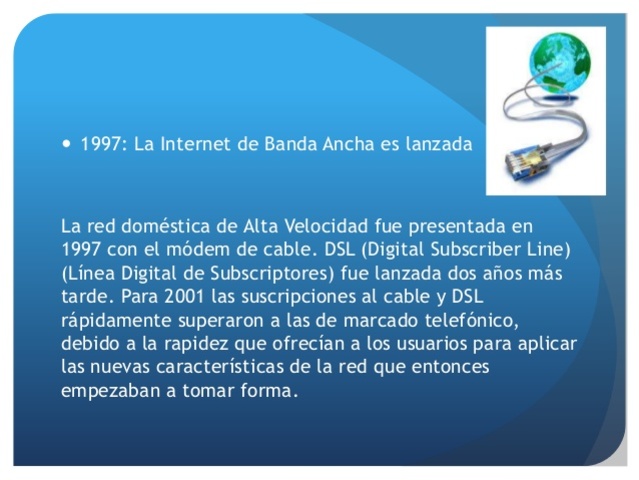 Aparece la Banda Ancha