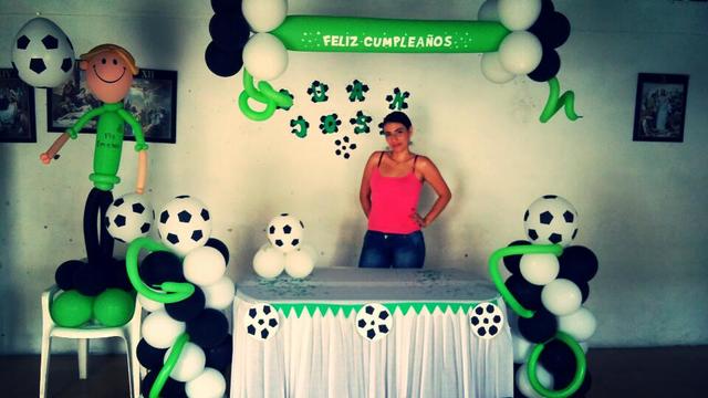 Decoracion de cumpleaños Futbol
