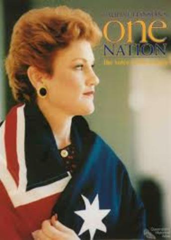 One Nation Founded By Pauline Hanson