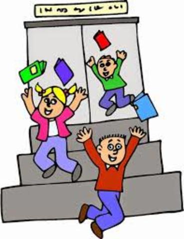 el último día de la escuela