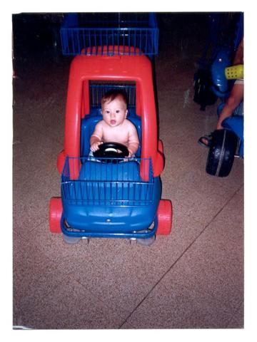 my first drive in a car